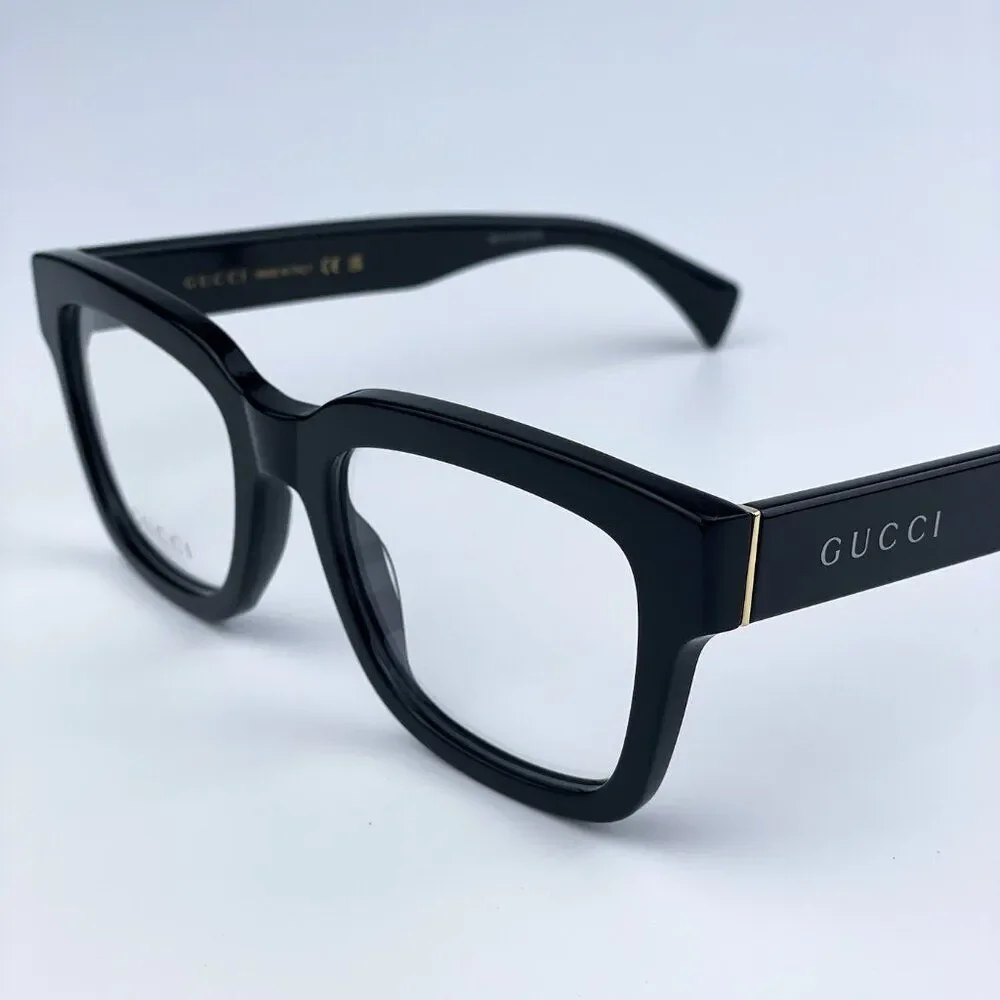 Gucci GG1138O 001 Black Square Men Eyeglasses BRAND NEW